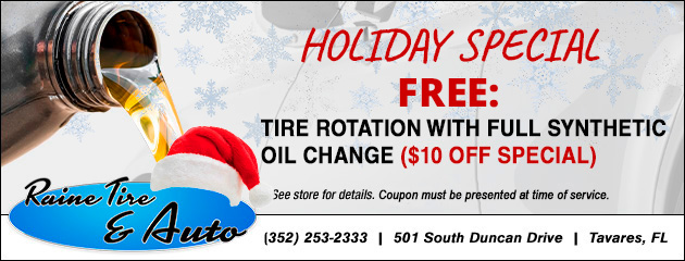 Holiday Free Tire rotation